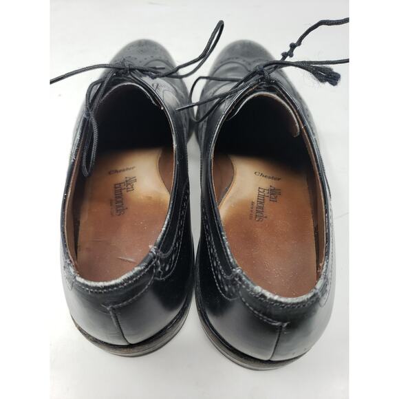 Allen Edmonds Chester Black Wingtip Lace Up Leather Dress Shoes Mens Size 11.5 D main image 7